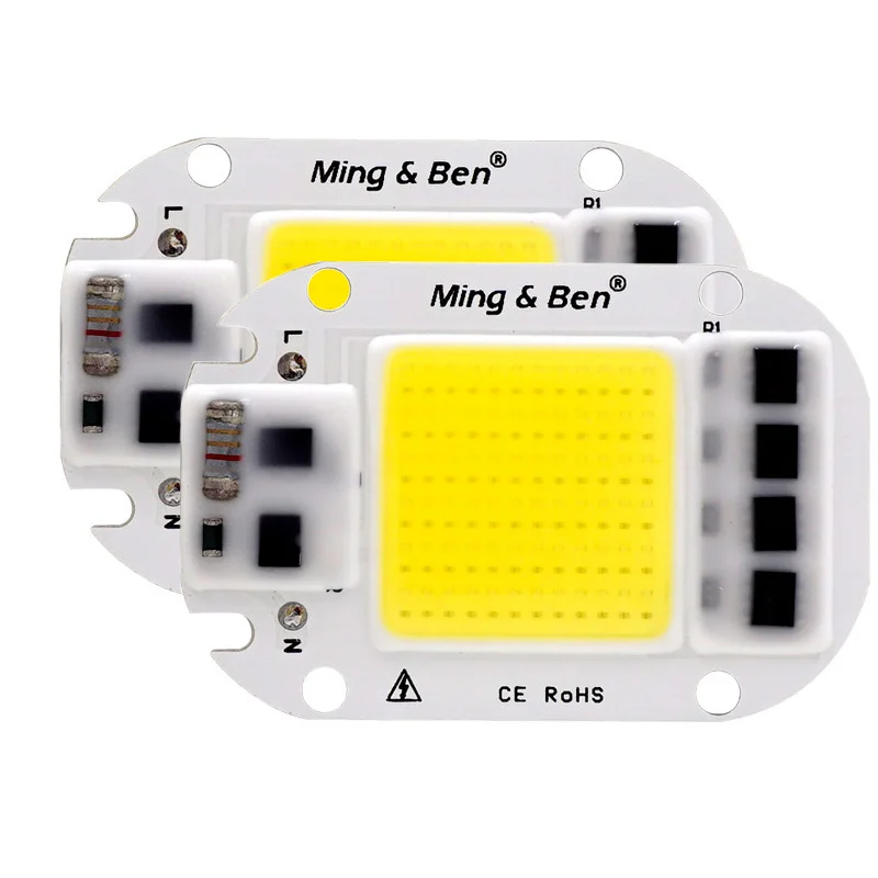 Светодиодный COB лампы постоянного тока чип светодиодный рассеивателем 220V 240V 230V 20W 30W 50W умная ИС(интеграционная схема) "сделай сам" для Светодиодный прожектор светильник нужен радиатор для охлаждения