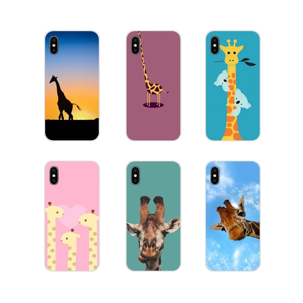 

Transparent Clear TPU Case For Huawei G7 G8 P7 P8 P9 P10 P20 P30 Lite Mini Pro P Smart Plus 2017 2018 2019 lovely Giraffe animal