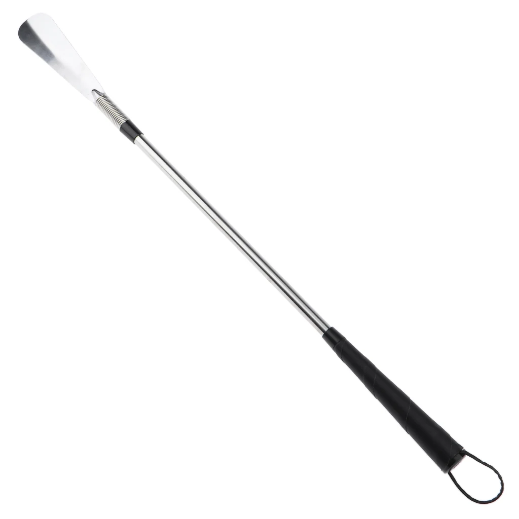 Silver Stainless Steel Shoe Horn Long Shoehorn for The Elderly Disabled