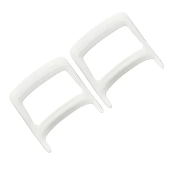 

2Pcs Professional Goatee Outliner Creative Beard Shaping Tool Plastic Beard Shaper Goatee Outline Ruler (White)
