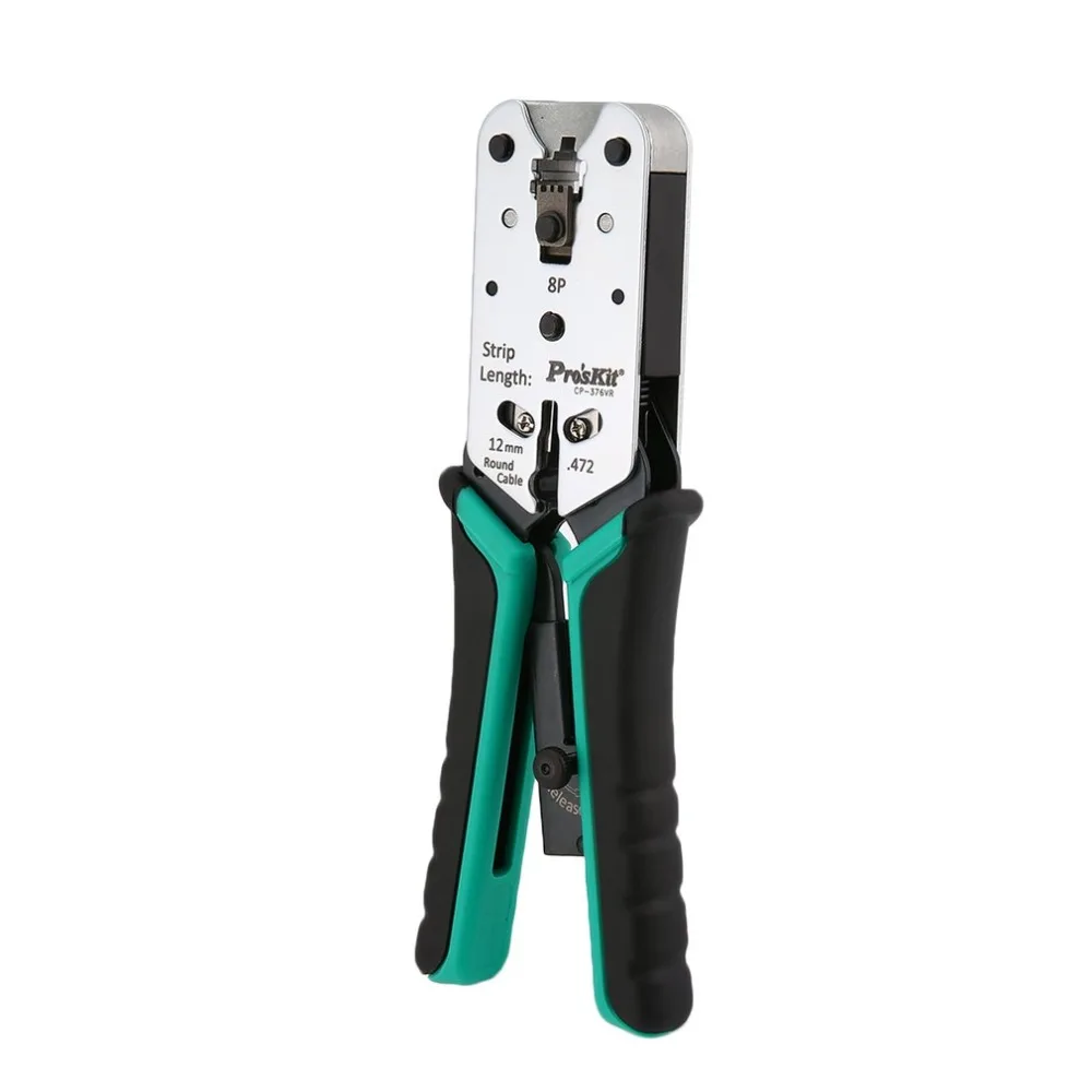 Pro'skit CP-376VR Телеком обжимной инструмент провода щипцы плоскогубцы резка зачистки сетевой кабель плоскогубцы автоматический храповой терминал
