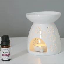 Ручная вырубная белая керамическая горелка, японская курильница для благовоний,, керамические подарки, домашний декор