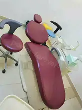 WineRed стоматологический блок крышка стула защитные рукава чехлы водонепроницаемый PU стоматолога стул подголовник спинка подушка WineRed стоматологический блок крышка стула защитные рукава чехлы водонепроницаемый PU стоматолога стул подголовник спинка подушка