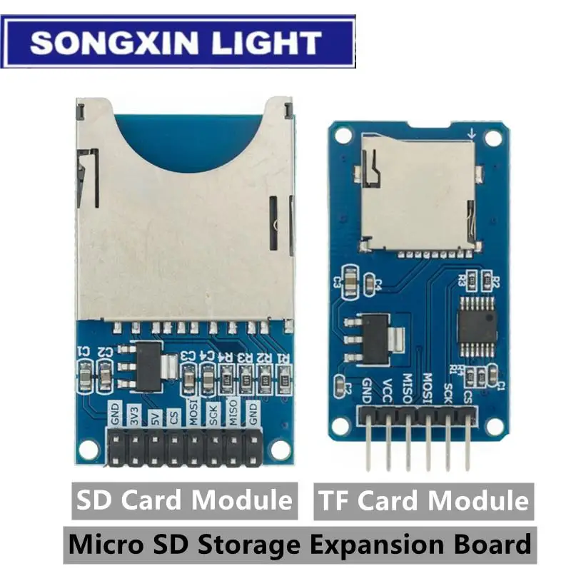 1 шт. Micro SD Плата расширения памяти TF карта защитный модуль SPI для Arduino продвижение |