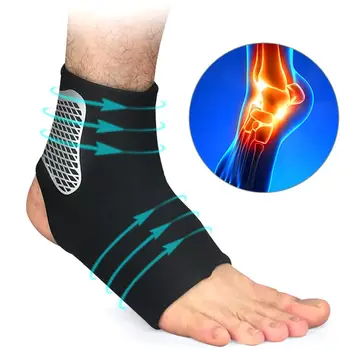 

1pc Outdoor Ankle Support Compression Strap Achilles Tendon Brace Sprain Protect For Football Basketball Dancing Climbing