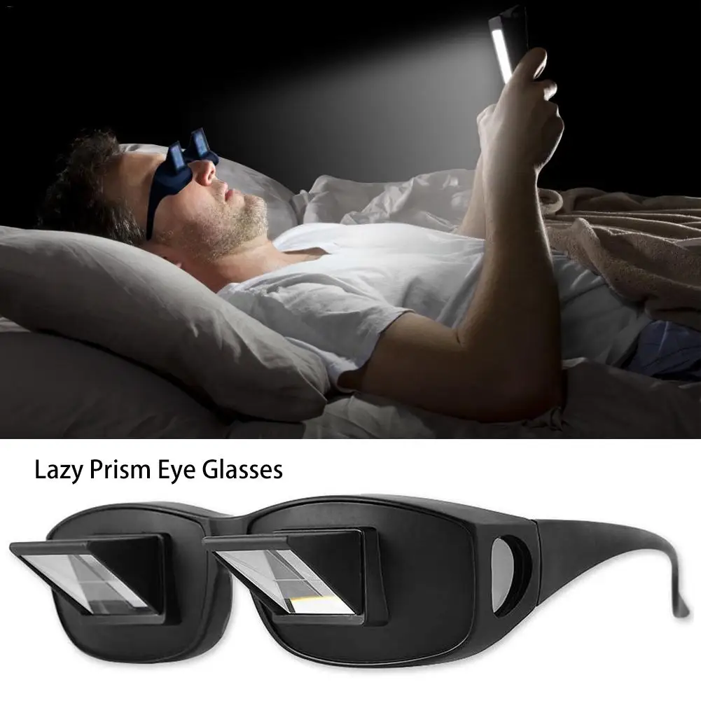 

1Pair Lazy Glasses Lying Down Bed Horizontal Spectacles Horizontal Glasses for Watching TV and Reading #25