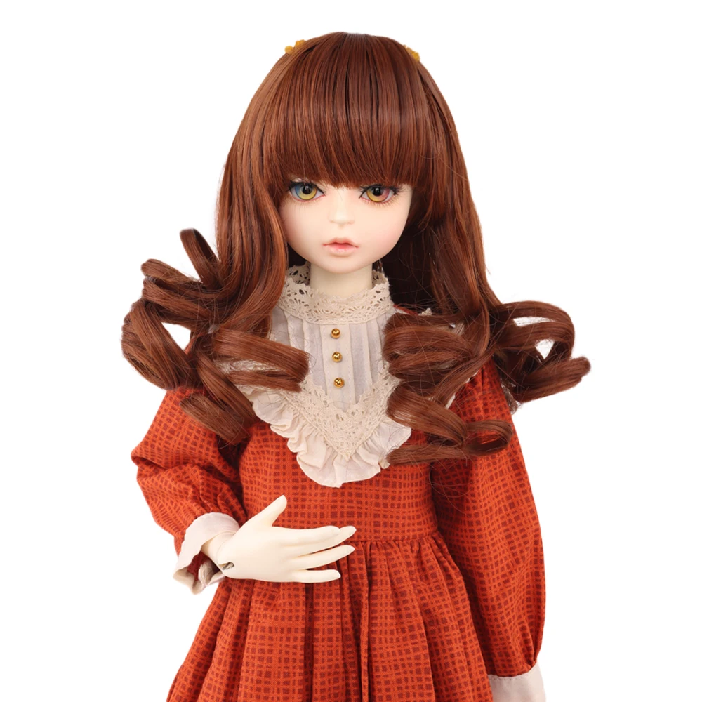 Парик для куклы ручной работы черный коричневый светлый 1/3 1/4 BJD парики кукол |