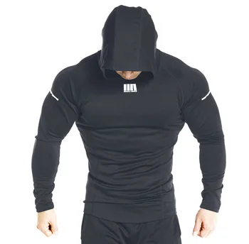 

Autumn New Mens Skinny Hoodies Sweatshirts Male Gyms Fitness Bodybuilding Joggers Sportswear Casual Quick drying Hoodies