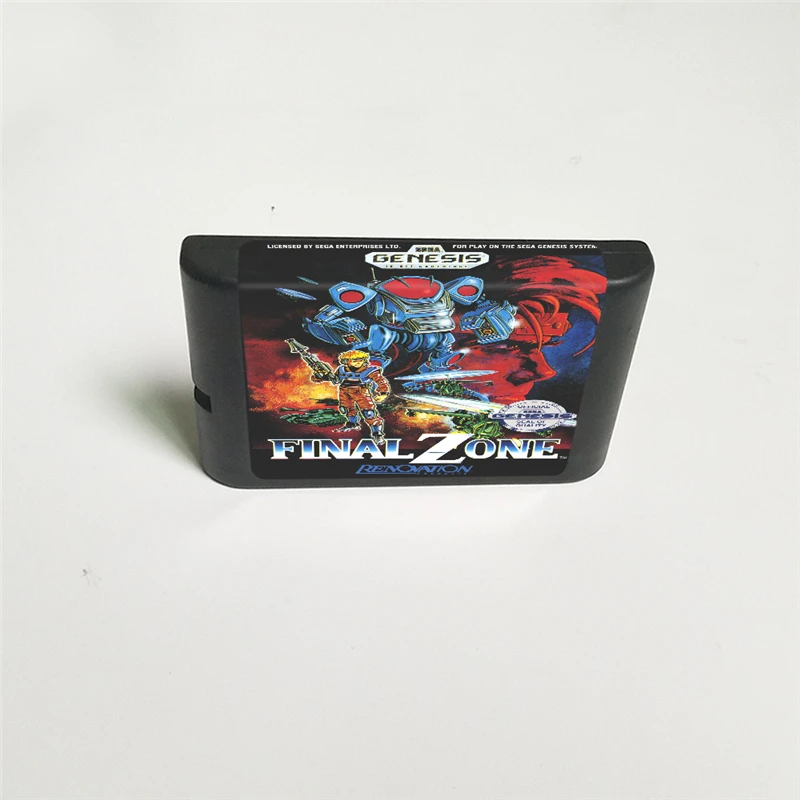 Final Zone-Крышка США с розничной коробкой 16 бит MD игровая карта для Sega megadrive Genesis игровая консоль