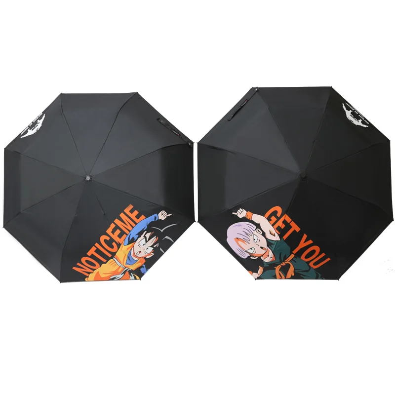 

Dragon Ball Z Resistant Folding Manual Umbrella Rain Anime Son Goku Vegeta IV Women Auto Umbrellas Rain For Men UV Protection