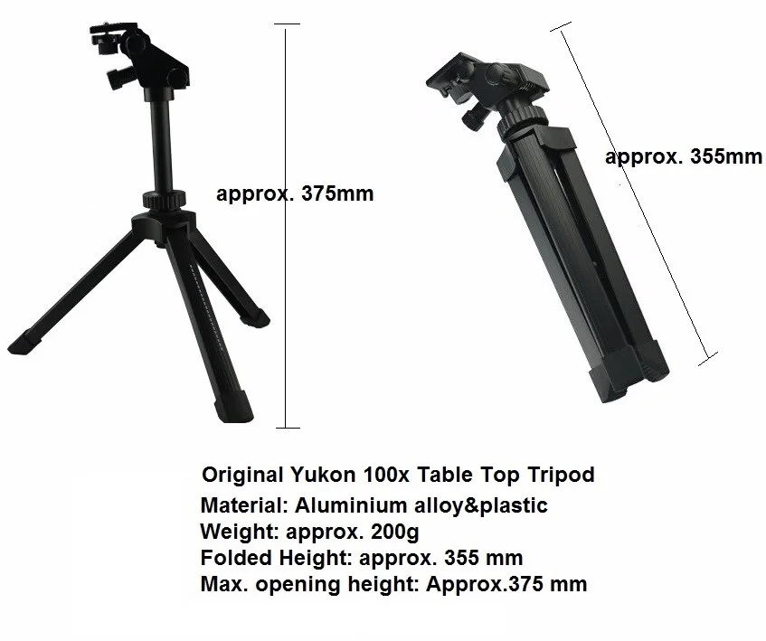 Yukon Зрительная труба наборы с диапазоном увеличений 6-100x100 дневной свет оптика птица Зрительная труба 6-100X Открытый прицел
