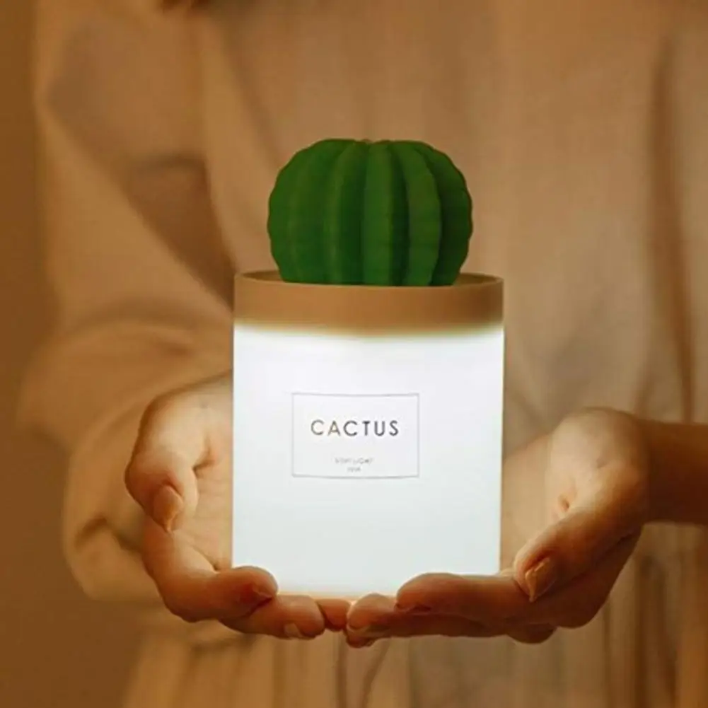 

280ml 3life Cool Mist Cactus Humidifier USB Portable Air Diffuser Night Light