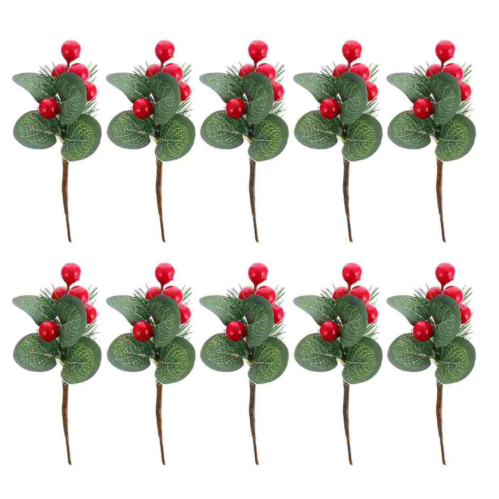 10個クリエイティブクリスマスツリーデコレーション偽ベリーブーケ アソートカラー Wreaths Garlands Aliexpress