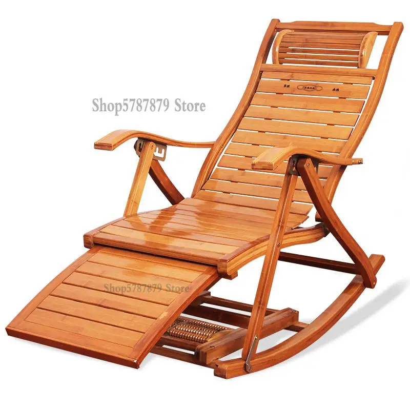 Складное кресло-качалка из бамбука для взрослых домашнее siesta Крутое кресло