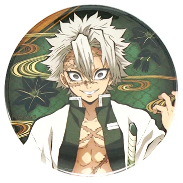 Demon Slayer: Kimetsu no Yaiba значок аниме Tomioka Giyuu Muichirou Rengoku Kyoujurou Sanemi Mitsuri металлический значок брошь на булавке - Окраска металла: 08Shinazugawa Sanemi