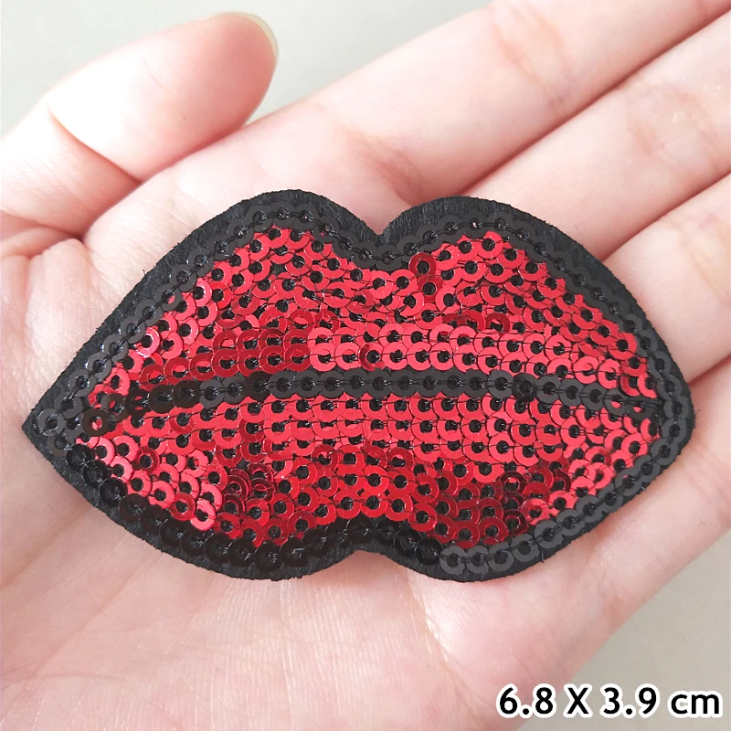 L-722-P Модные нашивки с блестками блестящие звезды наклейки DIY патч ткань аппликации Вышитые Утюг на пальто джинсы брюки значок аксессуар - Цвет: L-722-P