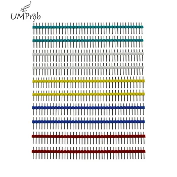 

10pcs 40 Pin 1x40 Single Row Male 2.54 Breakable Pin Header Connector 40pin Strip for arduino