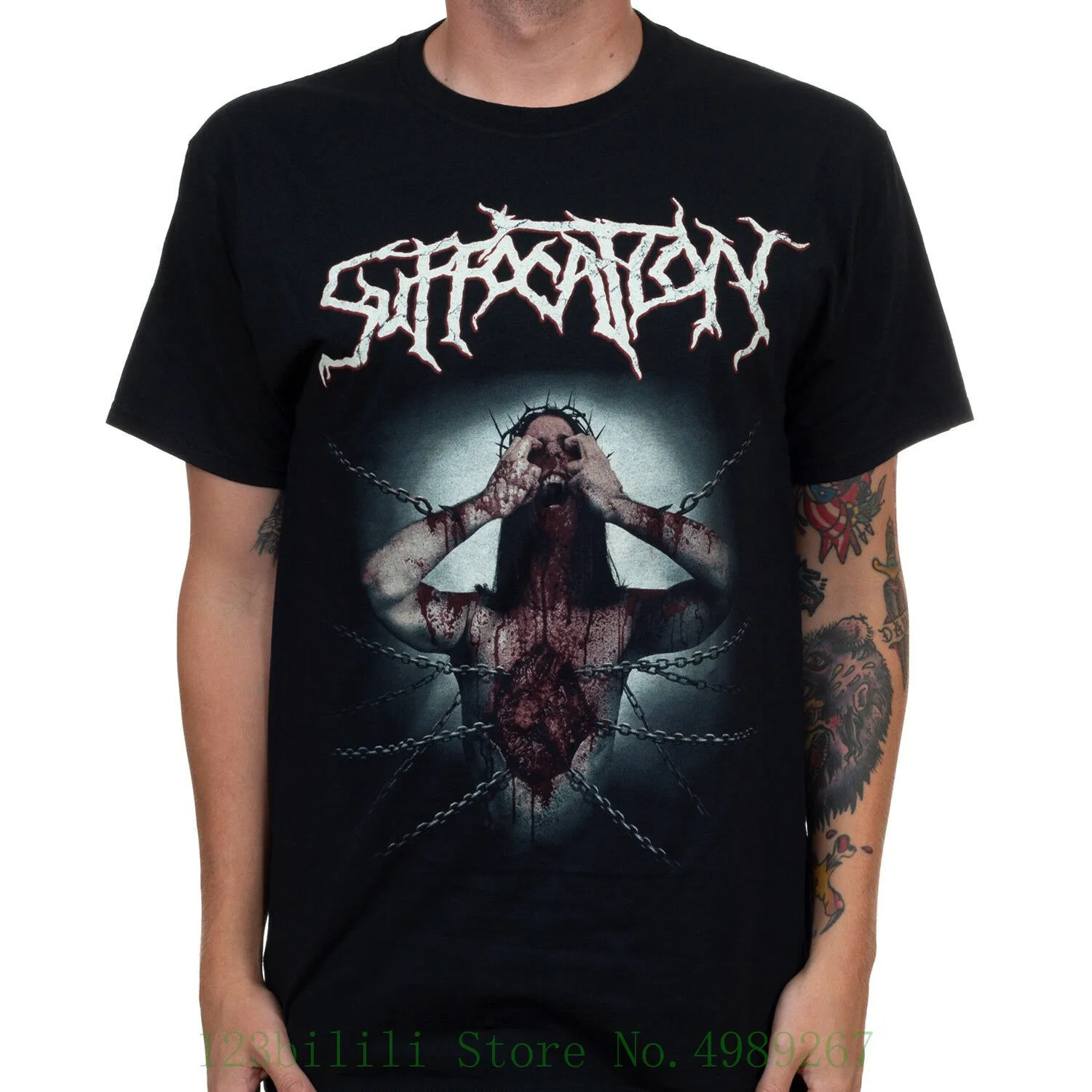 

Authentic Suffocation Jesus Wept Death Metal T Shirt S 2Xl New Tee Shirt Short Sleeve Tops