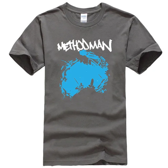 charcoal gray Wu Wear Herren Method Man Tee T-Shirt - Цвет: charcoal gray