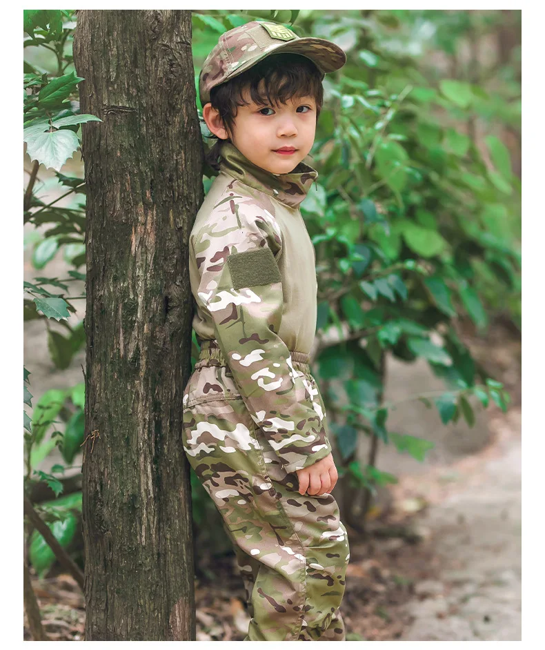 exército uniforme de caça conjuntos roupas crianças
