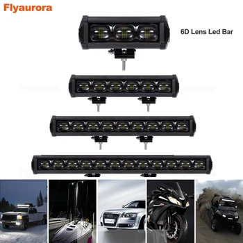 

6D Lens Led Bar Offroad 30W 60W 90W 120W 150W 180W 210W 240W For Car 12V 24V Tractor Suv Truck Boat 4WD 4x4 ATV Led Work Lights