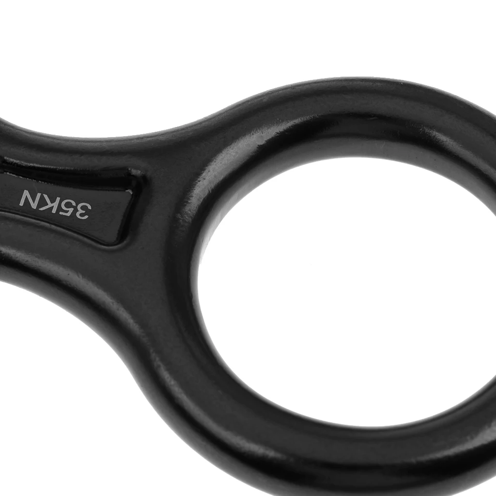 Figure 8 Shape Rock Climbing Caving Rappel Abseil Rope Rescue Descender 35KN for Rappelling Downhill Rock Climbing Mountaineer