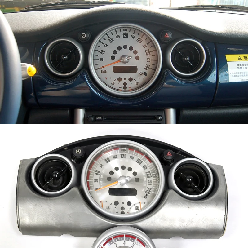 Тачометро и medidor de velocidad de fibra de carbono nuevo pegatina para Mini Cooper R50 R52 R53 R56 R60(2 unids/se
