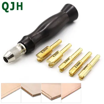 

Leather edge ebony handle creasing machine Leader rcraft marking edge decoration surface line pure copper edge line tool groove
