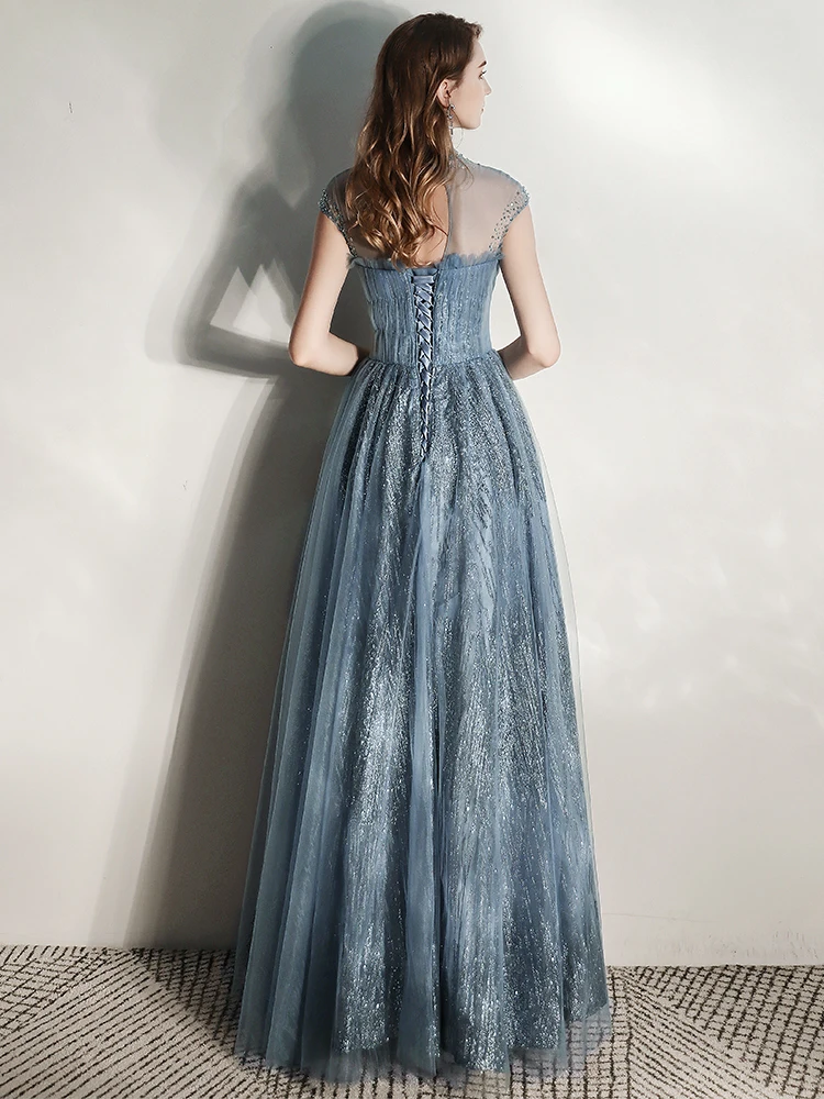 Vestidos De Gala, тюлевые платья для выпускного вечера со стразами,, Длинные Формальные вечерние платья, элегантное платье, Vestido Formatura