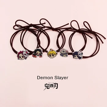 

Kimetsu No Yaiba Cosplay Hair Rope Hair Ring Anime Adult Lovers Ms Christmas Halloween Gift Props Kamado Tanjirou Kamado Nezuko