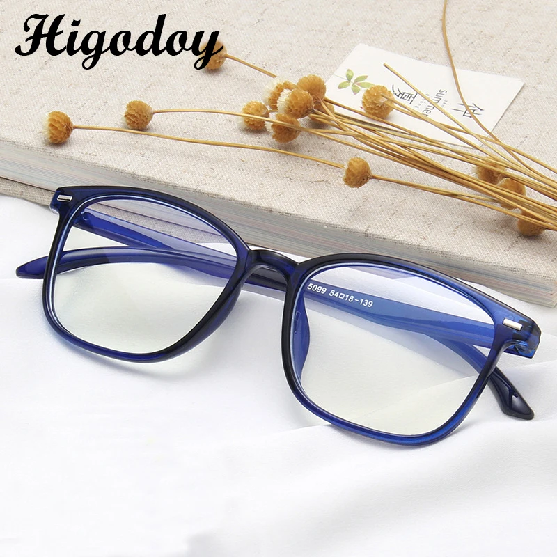 

Higodoy Retro Anti-blue Glasses Frame for Men Vintage Transparent Goggle Myopia Blue Light Blocking Eyeglasses Frame Women