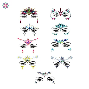 

Eco-friendly Acrylic Diamond Face Stickers DIY Masquerade Facial Tattoo StickerCY