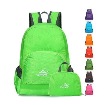 

Outdoor Portable Folding Backpack Ultra Light Waterproof Bag Gym Sports Hiking Swimming Fitness Unisex Storage Sport Backpack