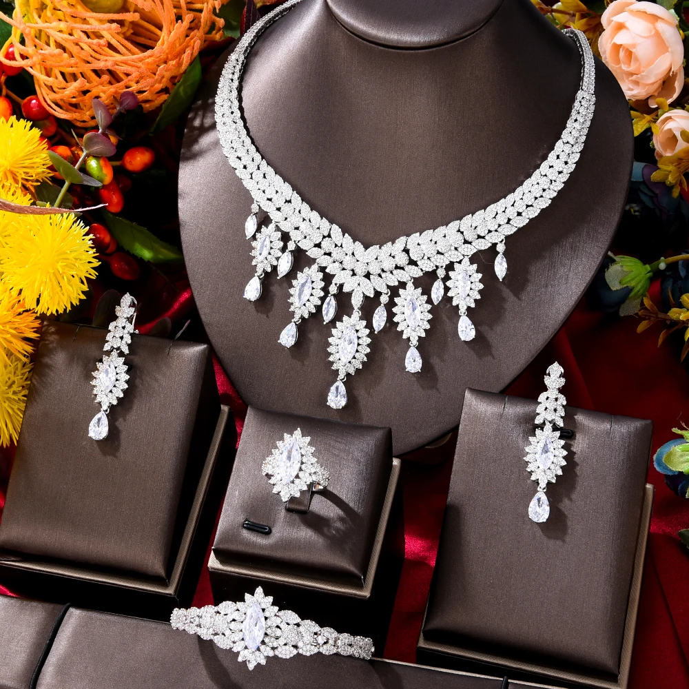 

GODKI Famous Brand Tassel Drop Luxury African Jewelry Sets For Women Wedding Party Zircon Crystal Dubai Bridal Jewelry Set Gift