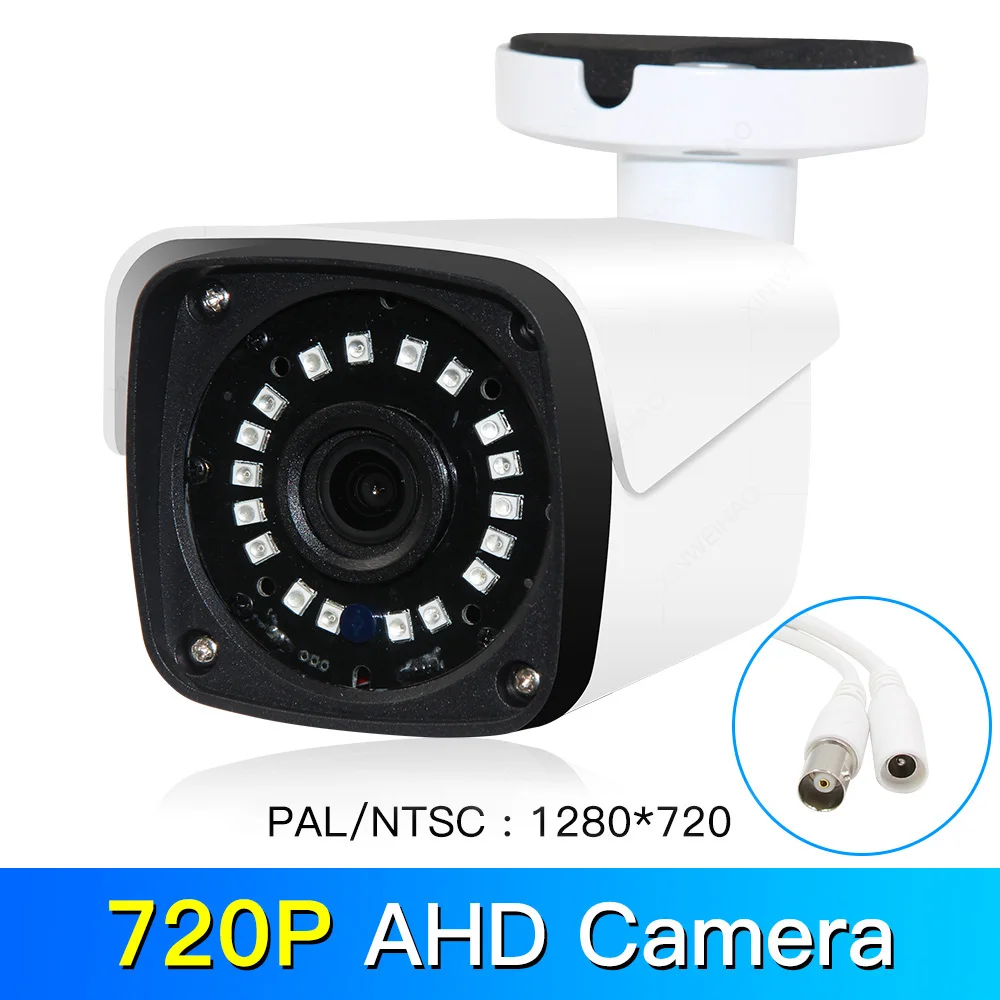 720P 1080 P/5MP AHD камера аналоговая высокой четкости инфракрасная камера наблюдения AHD CCTV металлическая камера наружная цилиндрическая камера s - Цвет: 720P