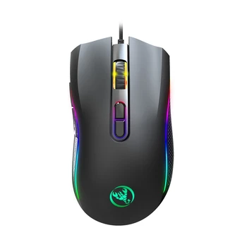 

Hxsj A869 Rgb Gaming Mouse 7200Dpi 7 Buttons Mechanical Macros Define the Game Mouse Usb Wired Mouse for Pro Gamer