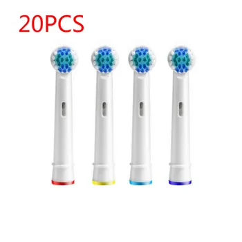 

Electric Toothbrush Head 20PCS Replaceable Teeth Brush Heads Soft Bristles Multi-angle Clean Teeth Pro Health Oral B Toothbrush