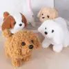 Electric Plush Simulation Display Mold Teddy Corgi Dog Rabbit Tail Wagging Ass Shaking Toy Robot for Children Interesting 1