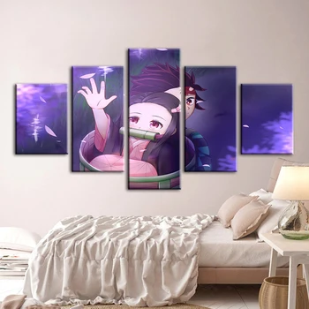 

Slayer Kimetsu No Yaiba Anime Diamond 5D Wall Art Handmade Painting Cross Stitch Picture Mosaic Full Round Drill Embroidery Gift