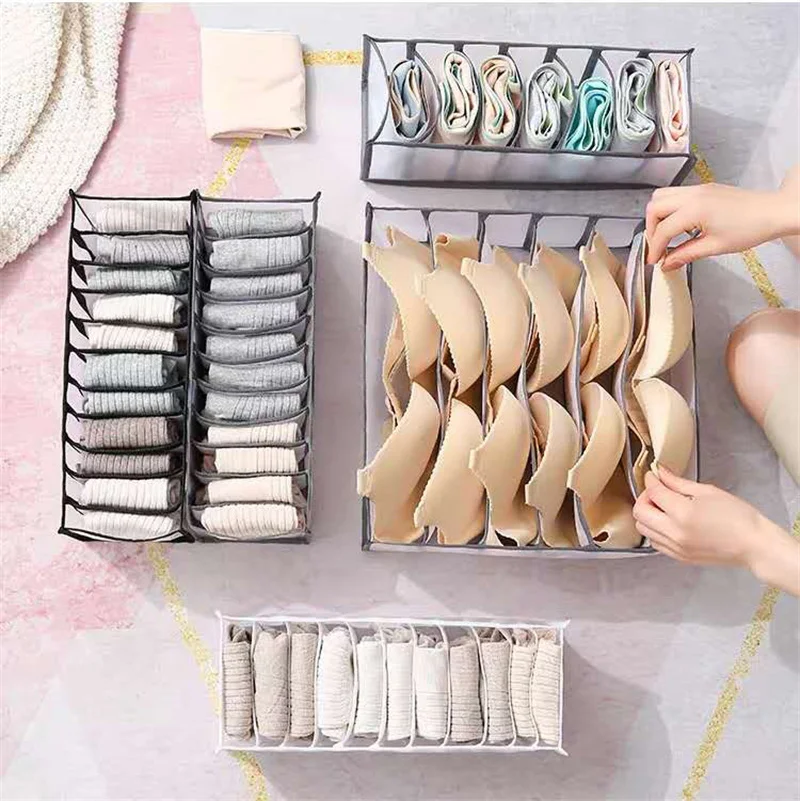속옷 보관함 서랍 청바지 양말 분리 정리함, 옷장 옷장, 옷 칸막이 상자, 바지 보관, 11 그리드