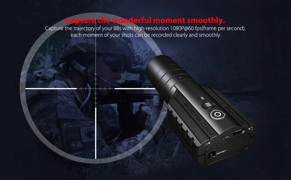 RunCam Scope Cam Lite 1080P HD Built-in WiFi APP Scopecam 2 Military Airsoft Tactical Paintbal Hunting Action Zoom Camera 10