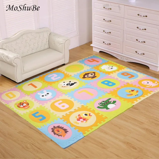 30*30*1.3cm Baby Play Mat Kids Crawling Rug Children Carpet Puzzle Pad Thick Climbing Stitching PE Foam Activity Gym Toys 1