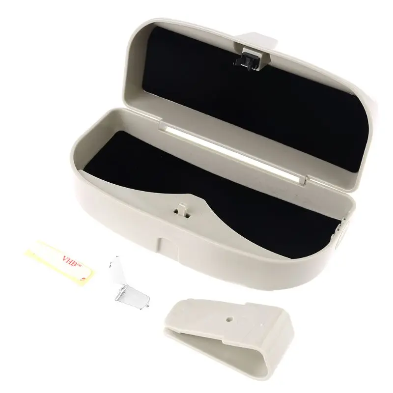 Glasses Case Holder Clip for Car Sun Visor, Eye Sunglasses Organizer Mount with Ticket Card Clip- Apply to All Car Model