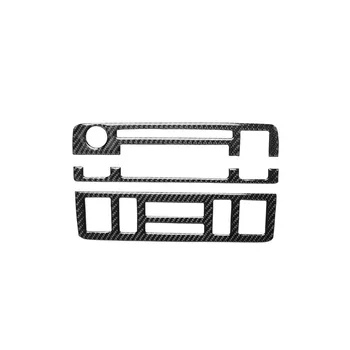 

Mutips car CD central control panel cover frame wear resistant carbon fiber sticker accessories for BMW 3 series E46 1998-2004