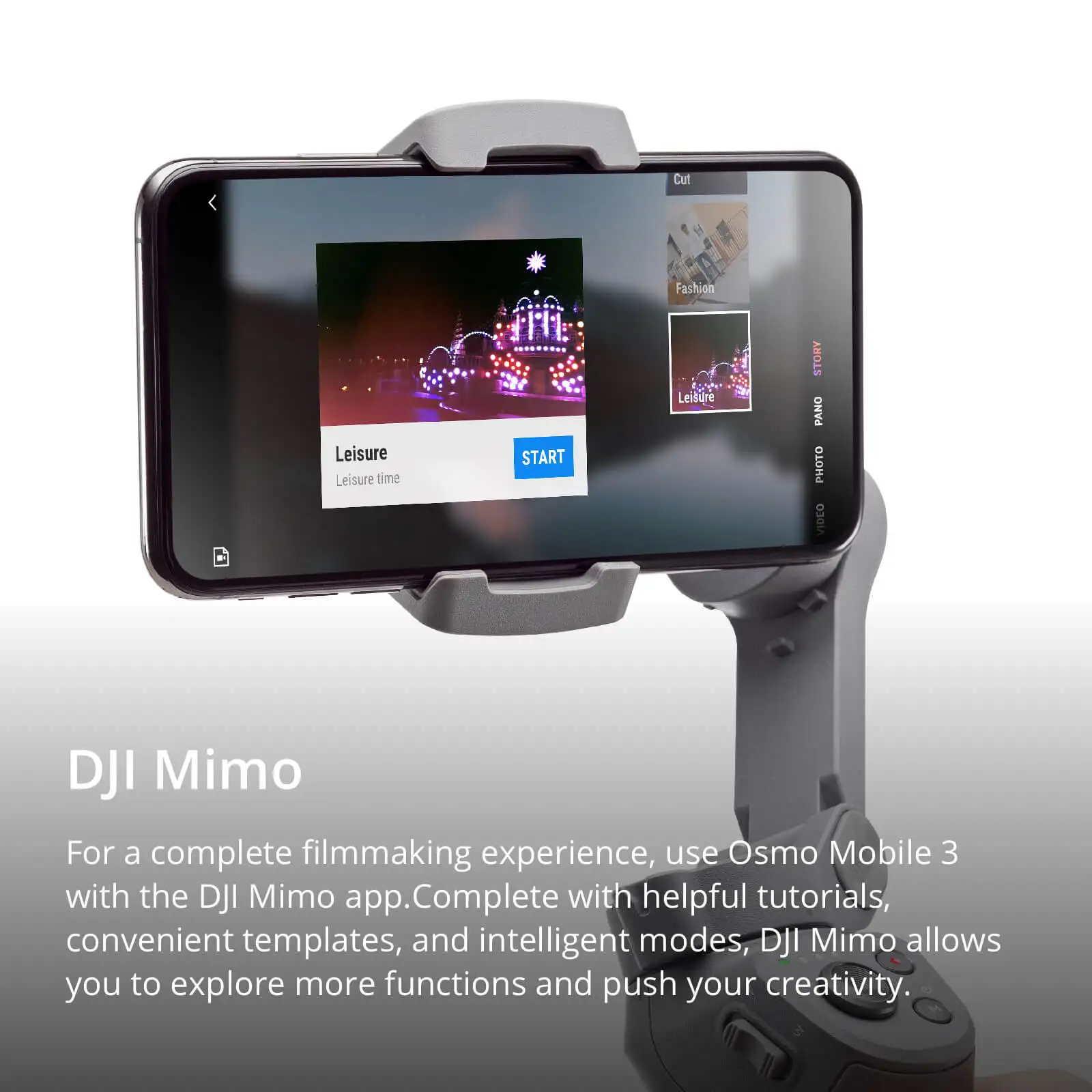Inlock DJI Osmo Mobile 3 складной карданный 3-осевой шарнир для смартфонов с интеллектуальными функциями, обеспечивающими стабильный и гладкий отснятый материал