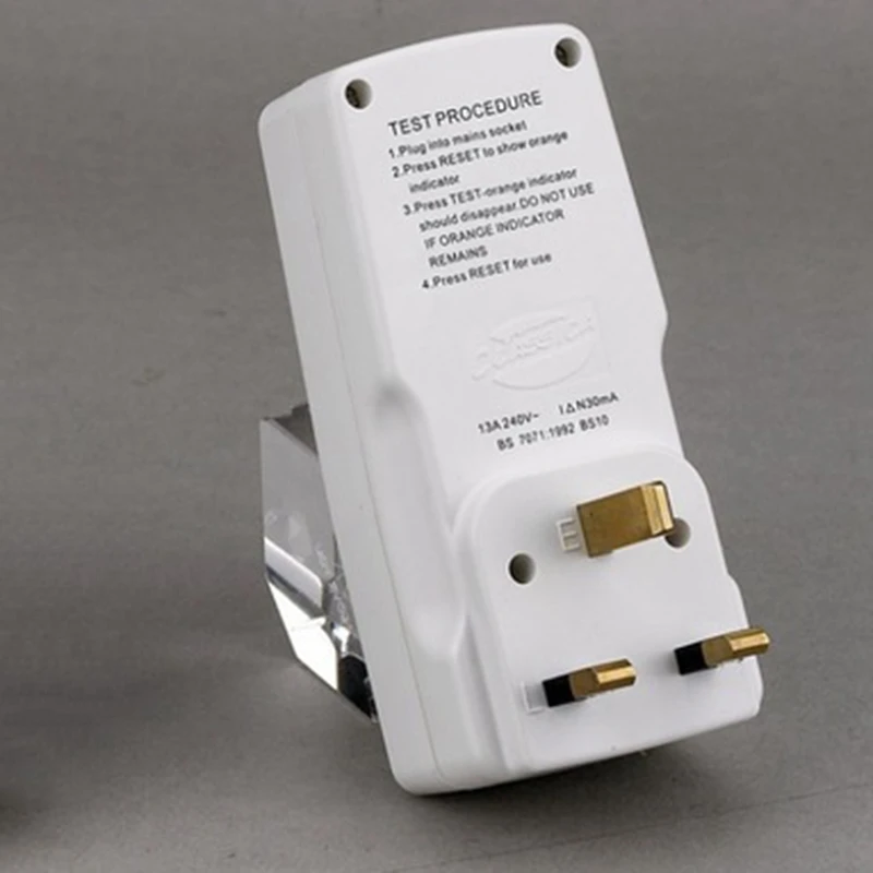 Uk Plug 13A Gfci проточный смеситель Rcd розетка домашний выключатель с вырезом мощность расцепляющий переключатель-вилка Великобритании