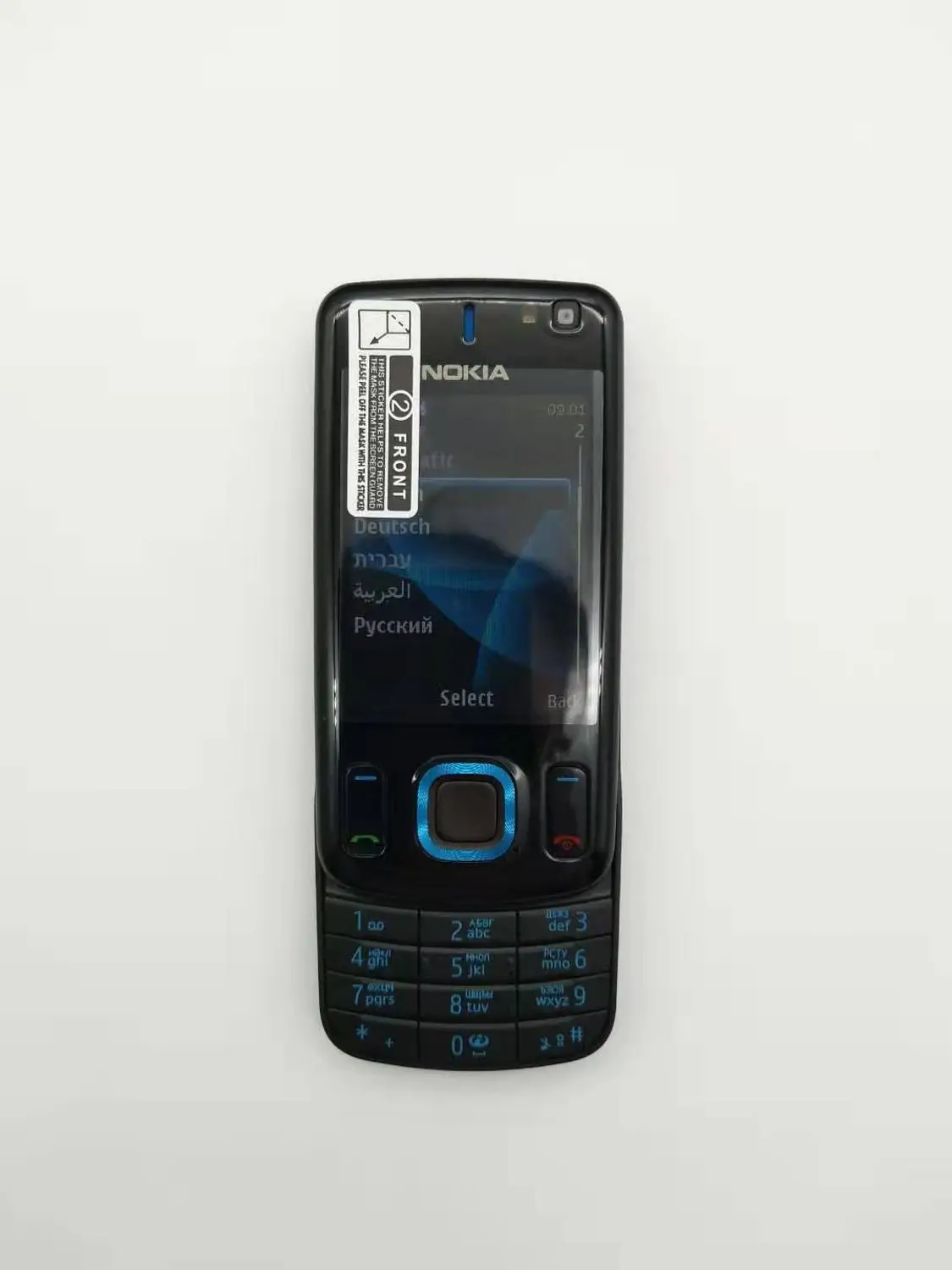 Восстановленный телефон Nokia 6600 слайд Восстановленный сотовый телефон черный цвет Восстановленный