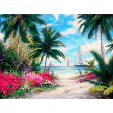 

DIY 5D Landscape Diamond Painting Full Drill with Number Kits Home and Kitchen Wall Decoration Gifts for Adults and Kids