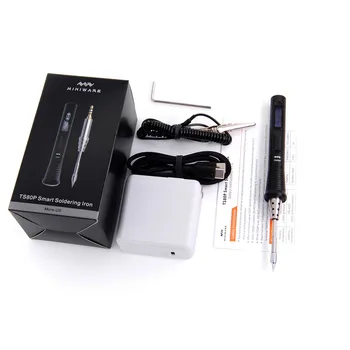 

Mini DS0 TS80P Electric Faster Smart Soldering Iron Adjustable Temperature Digital Solder Station OLED Display Type C 12V 2.5A