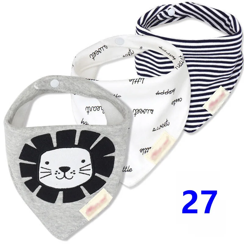 3pcs Organic Cotton Baby Scarf Muslin Burp Cloth Bandana Bibs Newborn Baby Boy Infant Girl Toddler Winter Scarf Waterproof Bib